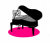 ねこまる・・・ピアノを弾く(ピンク)【透過】PNG