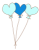 【透過png】ベビー用品ハートの風船２