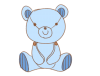 【透過png】ベビー用品クマのぬいぐるみ