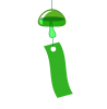 キノコの風鈴（緑）