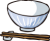 茶碗と箸
