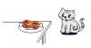 ねこまる・・・お肉が食べたい【透過】PNG