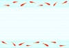 金魚のグリーティングカード（横）