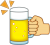 ビールジョッキ【透過png】