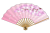 扇子のイラスト　(桜)　(透過PNG)