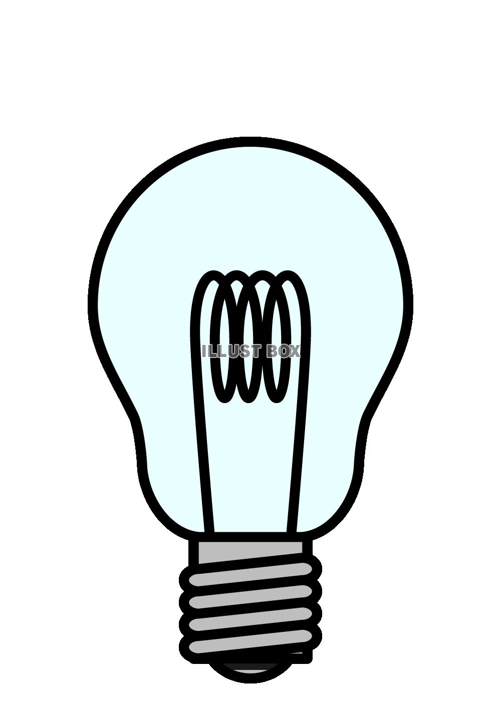 無料イラスト 電球のイラスト 消灯 透過png