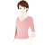 ショートカットのOL・ビジネスウーマン（png・eps）