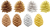 松ぼっくりのアイコンセット1（png・CS4eps）