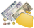 リアルなお金とがま口財布（pngのみ）