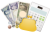 リアルなお金とがま口財布・電卓の組み合わせ（pngのみ）