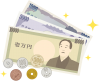 シンプルなお金のアイコン（png・CSeps）