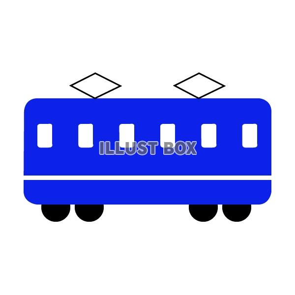 無料イラスト かわいい色の電車３