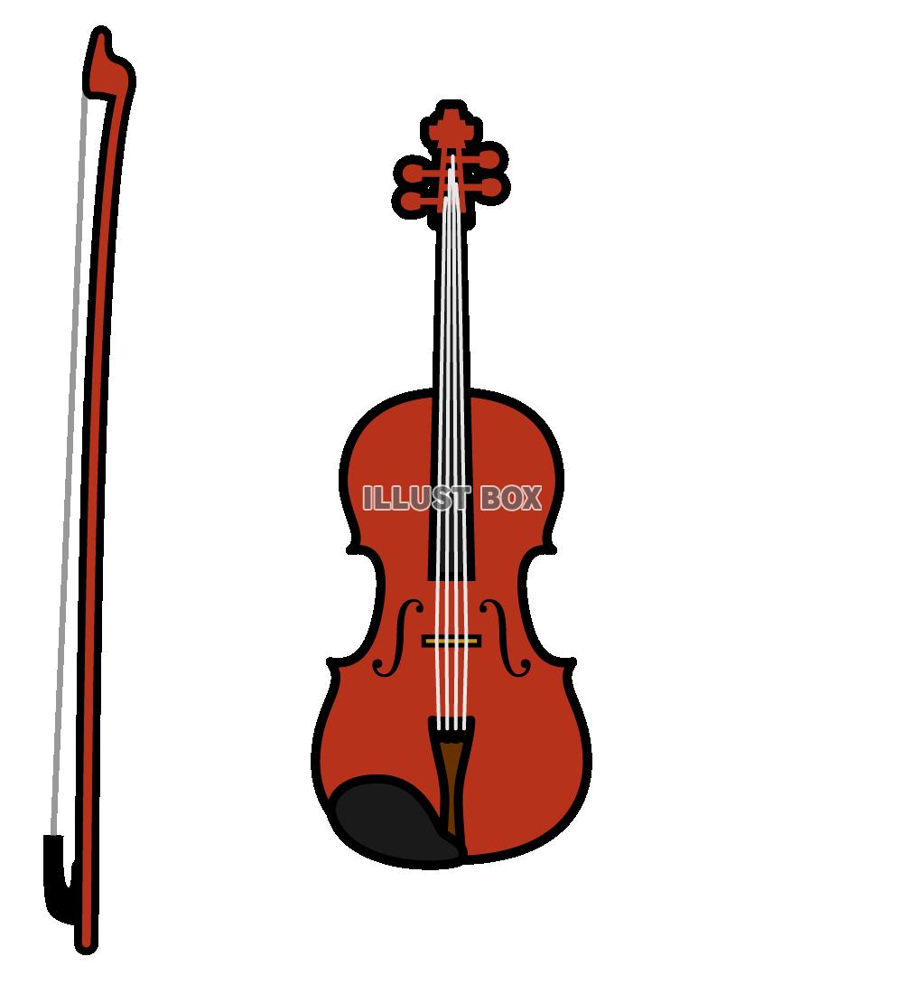 無料イラスト バイオリンのイラスト 透過png