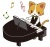 演奏をする猫さん（ピアノ）