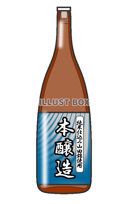 【透過png】日本酒一升瓶1