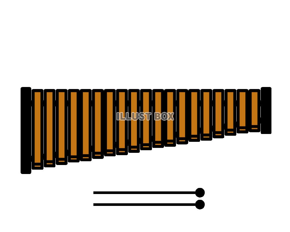 木琴のイラスト2　(透過PNG)