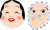 おかめ・ひょっとこアイコンセット