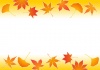 【フレーム】秋の紅葉フレーム01　黄色