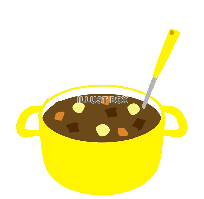 無料イラスト カレー２b