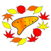 【透過png】オカリナと木の葉・秋のイメージ3