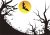ハロウィンイラスト２の白抜き【透過PNG】