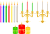 クリスマスろうそく、ろうそく台（png・CSeps）