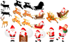 クリスマス用サンタアイコン（png・CSeps）