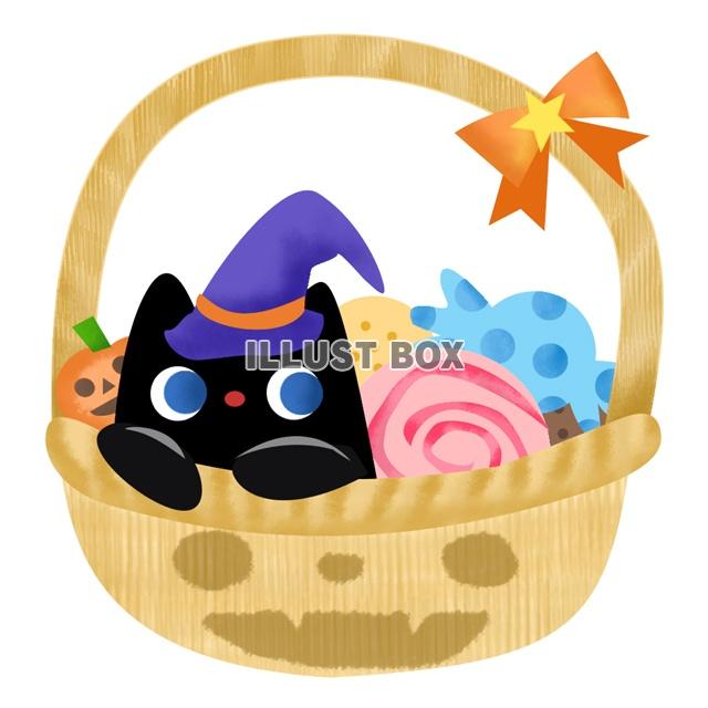 無料イラスト お菓子詰めてって ハロウィンパーティ