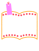 しおり付きの本型フレーム　透過png