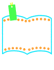 しおり付きの本型フレーム　透過png