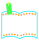 しおり付きの本型フレーム　透過png
