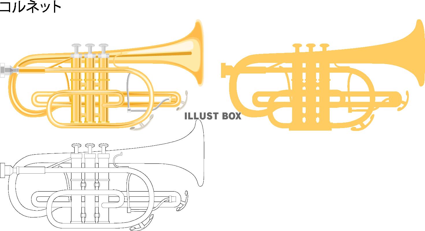 無料イラスト コルネット楽器アイコン Png Cseps