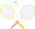 バドミントンアイコン（png・CSeps）