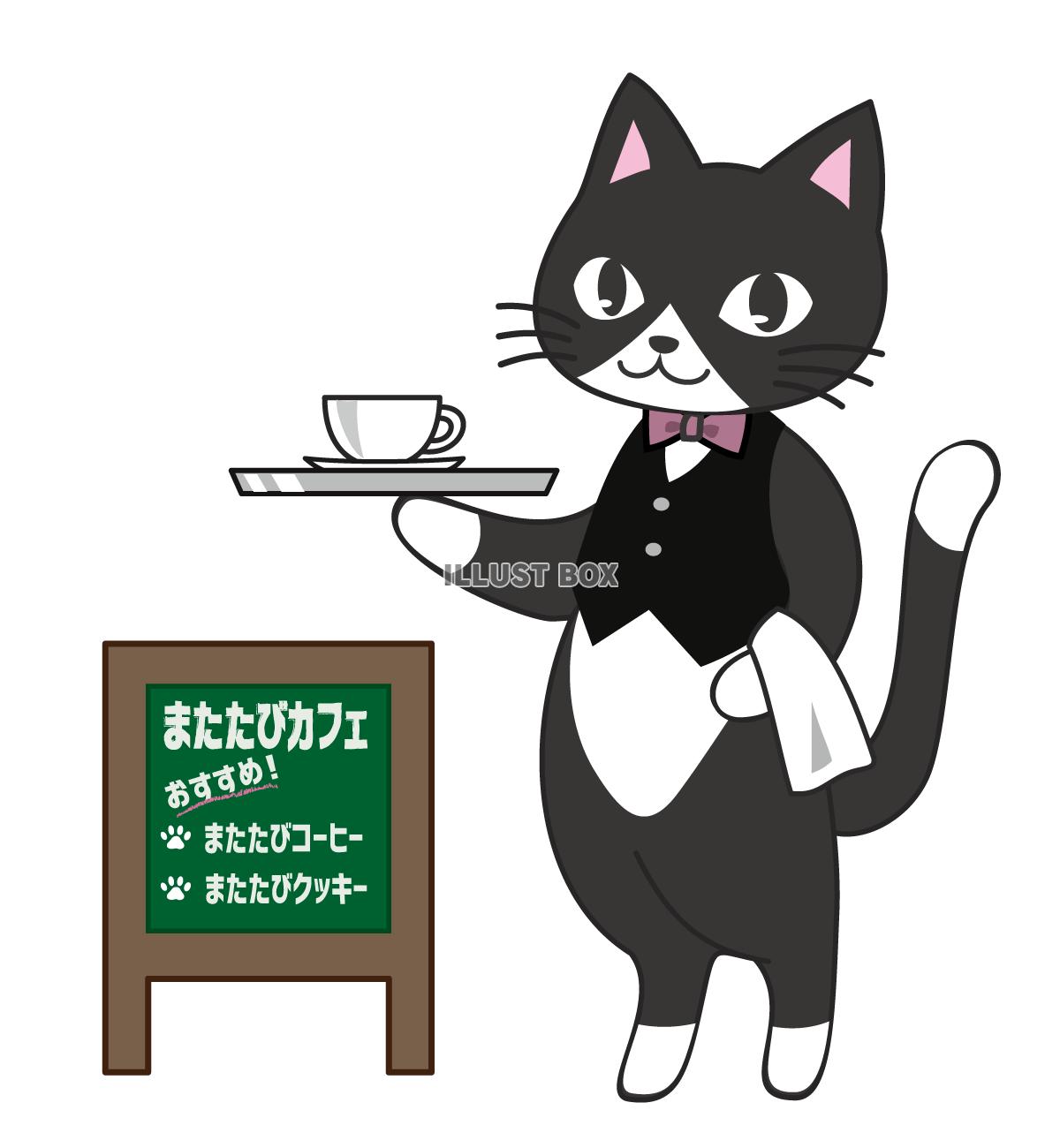 猫のウェイター