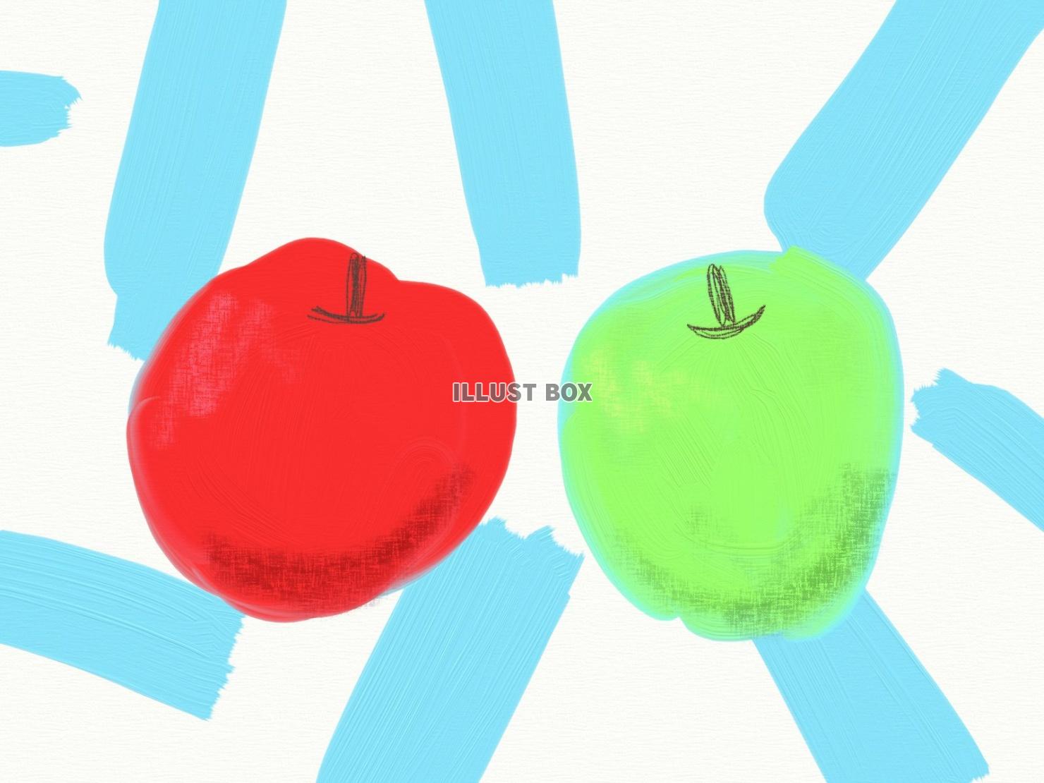 赤リンゴと青リンゴ