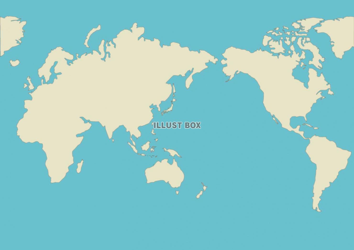 無料イラスト 世界地図