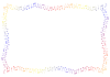 音符フレーム３（五線譜なし）鮮やか【透過PNG】