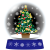 置物のクリスマスツリー