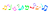 カラフルな音符のライン　透過ＰＮＧ