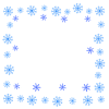 雪の結晶フレーム　１　透過png