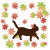 にゃんこと紅葉
