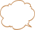 フキダシ(雲・茶)