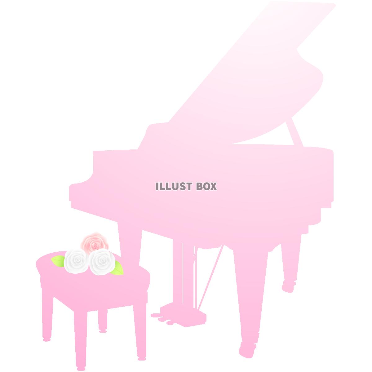 ピンクのピアノ10(png・CSeps）