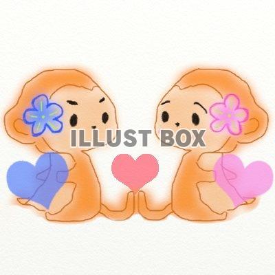 お猿さんカップル