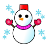 雪だるまイラスト　透過png