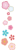 梅の花ライン素材　縦【透過PNG】