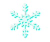 雪の結晶イラスト　影付き　透過png