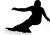 スノボーシルエット(png・CSeps）