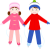 スケートする兄弟(png・CSeps）