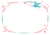 小鳥と桜とリボンのフレーム　透過PNG